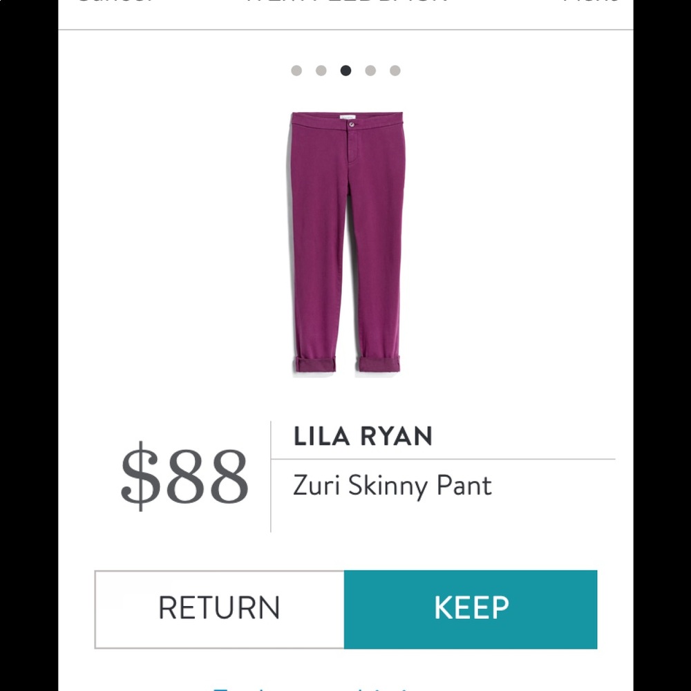 Lila Ryan Size 0 Zuri skinny pant